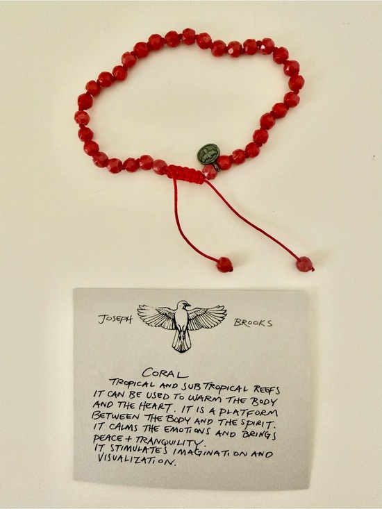 Red Coral Beaded Bracelet
